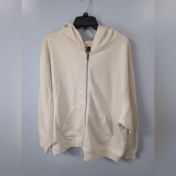 Universal Thread Zip-Up Hoodie Sweatshirt - Cream XXL *Flawed - Picture 2 of 6